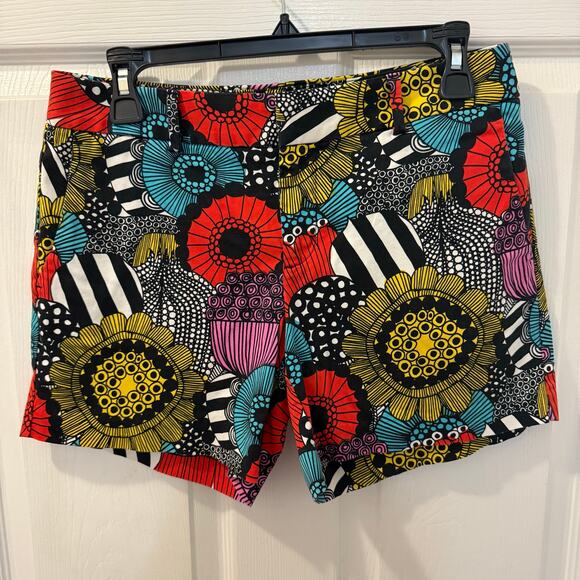 Banana republic Marimekko collection Hampton Fit flat front shorts Sz 2‎ - Picture 2 of 16